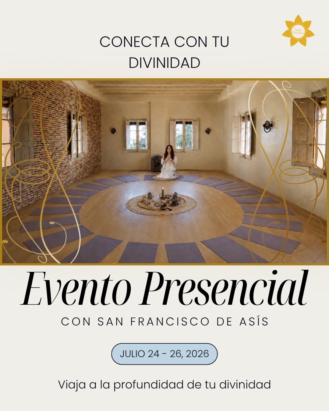 Reserva Evento Presencial: Divinidad con San Francisco de Asís